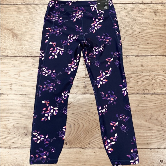 Under Armour HeatGear Printed No-Slip Waistband 7/8 Ankle Leggings Sz Large NWT - Picture 5 of 6